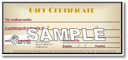 Gift Certificate - example