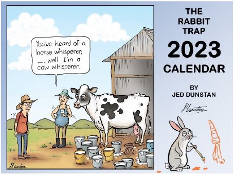 Jed Dunstans Rabbit Trap 2023 Calendar - Cover - Available from Just Shearing